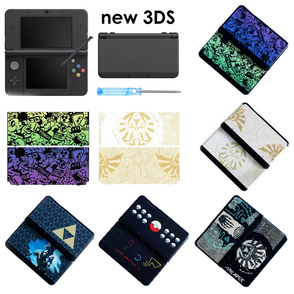Hochwertige Ersatzteile für Vorder- und Rückseite, Gehäuseabdeckung, Frontplatte, nur für Nintendo New 3DS Image
