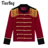 Kids Boys Circus Ringmaster Coat Deluxe Royal Guard Coat Child Showman Cosplay maniche lunghe
