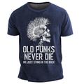 Homme Graphique T-shirt Manche Courte T-shirt Impression 3D Col ras du cou Chemise Rétro Vintage street style Sport en Plein Air Fête Sortir Noir Bleu Violet Printemps Été Vêtement Tenue S M L XL