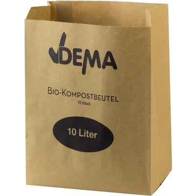 BIO-Kompost-Papierbeutel ohne Henkel 10er Pack