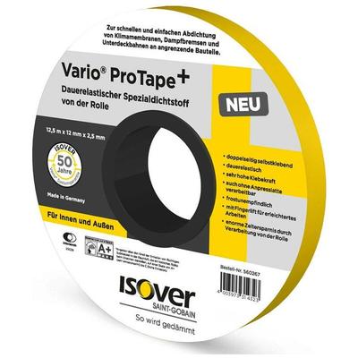 Isover - Vario ProTape + dauerelastischer Spezialdichtstoff von der Rolle 12,5 m x 12 mm Image