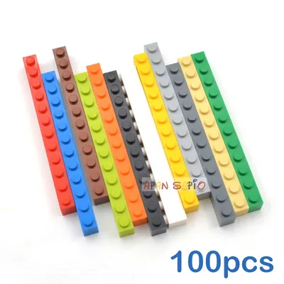 100PCS 1x12 Dots DIY Building Blocks Thick Figures Bricks Educational Creative Compatible With 6112