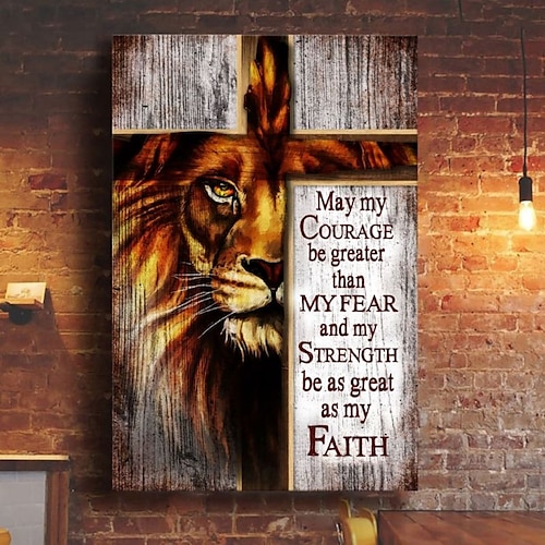 Christliche Wandkunst auf Leinwand, Löwe von Juda, Drucke und Poster, Bilder, dekorative Stoffmalerei für Wohnzimmer, Bilder ohne Rahmen Image