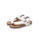 IJNHYTG Sandal Black White Mens Flip Flop Sandals Trending Summer Outdoor Leisure Non-Slip Beach Sandals for Men Cork Men's Flip Flops Sandal (Color : White sandals, Size : 6.5 UK)