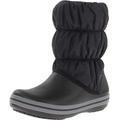 Crocs Womens Winter Puff Boot Snow, Black (Black/Charcoal), 4 UK 36/37 EU