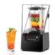 2200W Blender Smoothie Machine, 2 Litre Vertical Blender with Soundproof Cover, 17000rpm Blade Ice Crusher, 4-5 Person Silent Wall Breaker for Smoothies and Fruits