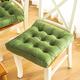 Chair Bolster,Thicken Seat Cushion,Tufted Chair Cushion for Dining Chairs Garden Futon Seat Cushion Chair Seat Pads (Color : Green, Size : 40x40cm(15.7x15.7"))