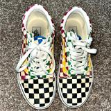 Vans Shoes | Checkered Old Skool Glitter Vans | Color: Pink | Size: 8.5