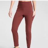 Athleta Pants & Jumpsuits | Athleta Trekkie Hybrid Crop Tight Cognac Brown Size 8 | Color: Brown | Size: 8