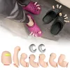 3D-Zehen-Charms-Set für Crocs Clogs Bubble Slides Sandalen, lustige Schuh-Charms-Dekorationsset-Set