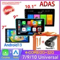 Universale 7/9/10 pollici Auto Android 13 Lettore Multimediale 2 Din Carplay Radio Stereo