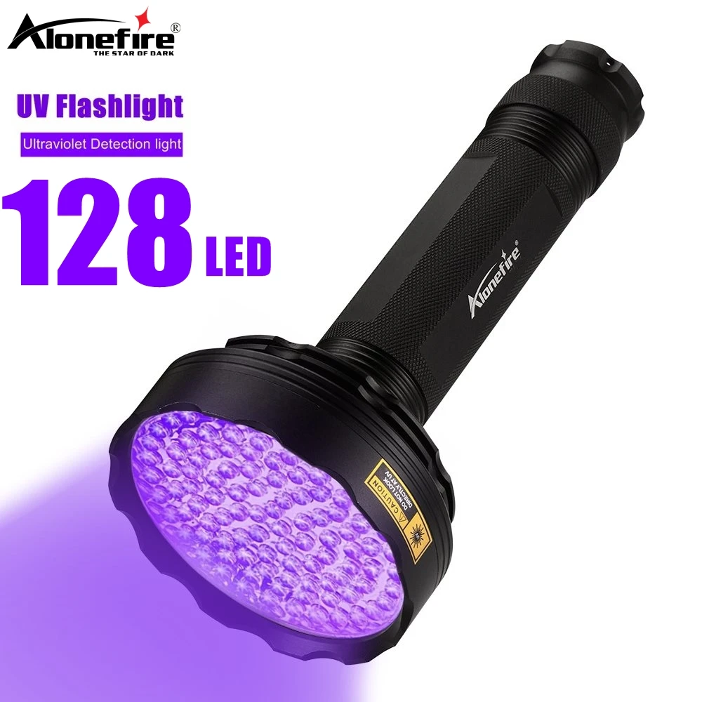 128LED 395nm UV Taschenlampe High Power Uv Taschenlampe Geld Erz Haustier Flecken Unsichtbare tinte Skorpion Marker Fluoreszierende licht Image