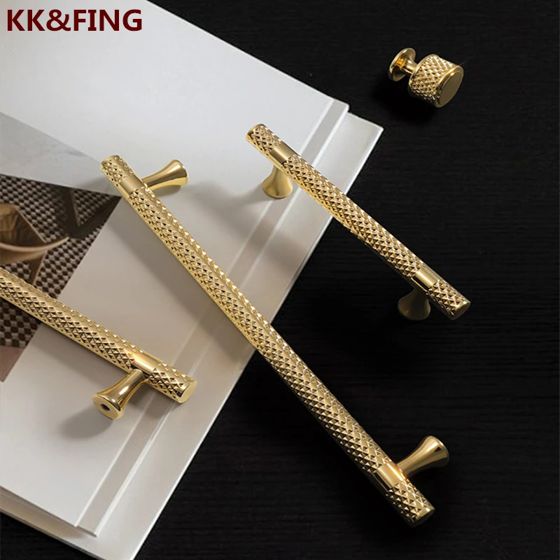 KK & FING Eew Zink-legierung Schrank Griffe Gold Küche Schrank Griffe Schublade Knöpfe High-end-Schwarz Möbel Schmücken knöpfe