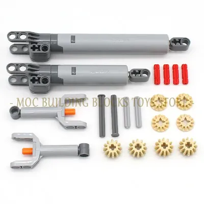 22Pcs High-Tech Teile Getriebe Achse Linear Antrieb Set MOC Freunde Bricks Bausteine Zubehör Mechanische DIY Kompatibel spielzeug Image