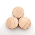 Lèvent de nervure ronds en bois naturel bouton de garde-robe pour armoire poignée de meubles
