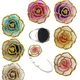 Faltbare Rose Blume Tasche Halter hängen Haken tragbare Tisch Handtasche Kleiderbügel Geldbörse