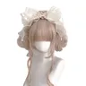 Lolita accessori perla kc Lolita fascia principessa diadema organza anime fiocco lolita accessori