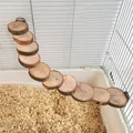 Criceto scala di legno giocattolo per gabbia 10 gradini blocchi di arrampicata in legno giocattolo