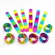 Bracelet à claquettes en caoutchouc coloré pour enfants bracelet rond flexible bracelet pour