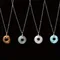 Collier pendentif boucle de sécurité en pierre naturelle fait à la main pour hommes femmes bijoux cadeau cristal Agate boucle collier pendentif beignet cadeau