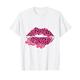 Funny Kiss Me – Pink Leopard Print Lips – Kiss Me T-Shirt