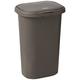 Rubbermaid Spring Top Kitchen Bathroom Trash Can with Lid, 13 Gallon Gray Plastic Garbage Bin