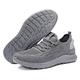 HJBFVXV Men's Espadrilles Men Shoes Sneakers Breathable White Walking (Color : Gray, Size : 6.5 UK)