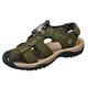 CreoQIJI Outdoor Sandals for Men, Hiking Sandals, Outdoor Sandals, Trekking Sandals, Bathing Sandals, Sports Sandals, Orthopaedic Sandals, Soft Padding, Beach Sandals, Wear-Resistant, Army Green, 9.5