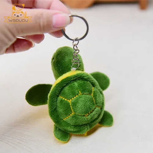 Niedliche Schildkröte Plüsch Schlüssel bund Mini Stofftier Baby Schildkröte Kawaii Cartoon kleine