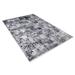 Black 3' 3" x 14' 9" Area Rug - 17 Stories Everalda Area Rug w/ Non-Slip Backing 178.0 x 40.0 x 0.4 in Metal | Wayfair