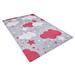 Pink 99 x 63 x 0.4 in Area Rug - Zoomie Kids Marla Area Rug w/ Non-Slip Backing Polyester/Cotton | 99 H x 63 W x 0.4 D in | Wayfair