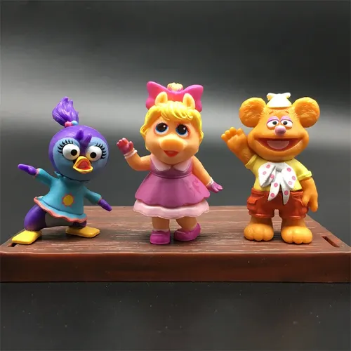 5-6cm Cartoon Miss Piggy Kermit Frosch Show Action figur Puppe PVC Kinder Sammlung Camilla Modell