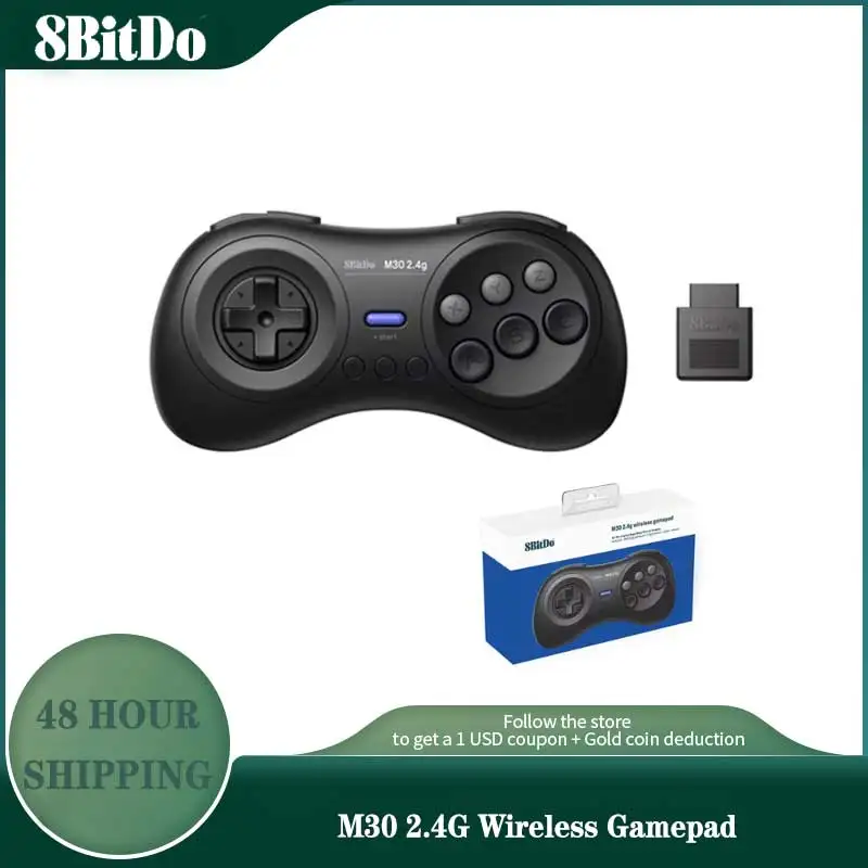 8BitDo M30 2,4G Wireless Gamepad für die Original Sega Genesis und Sega Mega Drive - Sega Genesis Image
