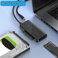 Cavo adattatore da USB a SATA Convertitore da USB 3.0 2.0 a M.2 NGFF SATA per disco rigido SSD HDD da 2,5/3,5 pollici Hub esterno Accessori per PC