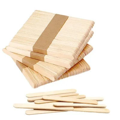 100 Teile/satz Popsicle Sticks Natürliche Holz Pop Popsicle Sticks 11,4 CM Länge Holz Handwerk Eis Sticks Popsicl Accesorios