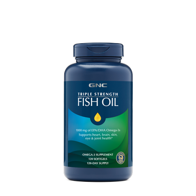 Triple Strength Fish Oil 1000Mg - 120 Softgels (120 Servings)