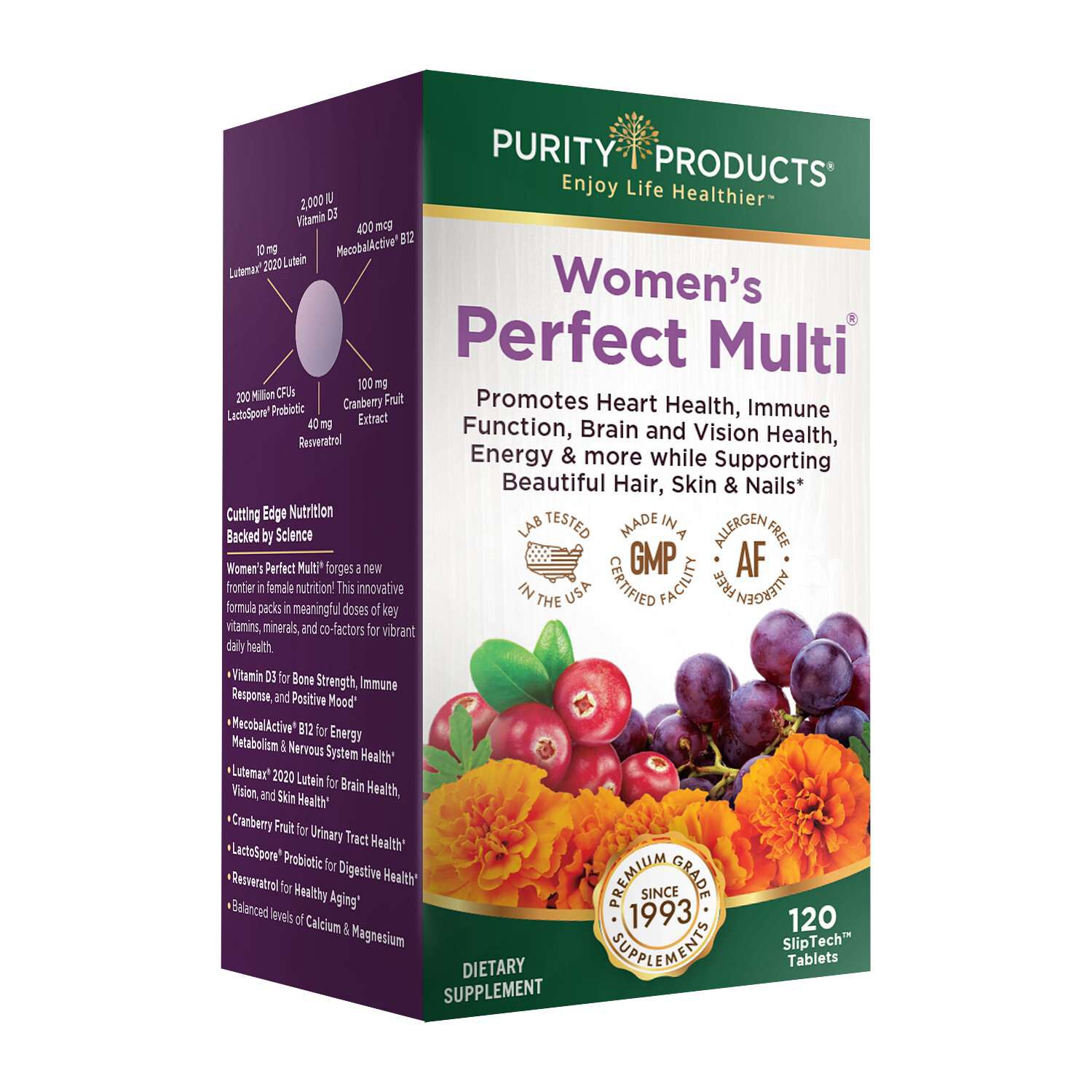 Women's Perfect Multi® Dietary Supplement Healthy - 120 Tablets (30 Servings)