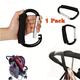 1pc 14cm/5.5inch Baby Stroller Hook, Large Hook With Eva Handle, Large Carabiner Clip Accessories, Organizer Hook