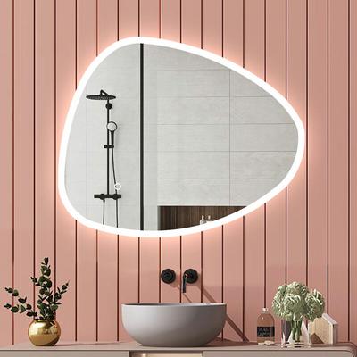 Aica Sanitaire - led Badspiegel unregelmäßiger Spiegel Beleuchtung Flurspiegel Wandspiegel