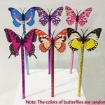 6pcs Stylo À Bille Papillon Coloré Fournitures Étudiantes Cadeaux D'affaires Fournitures De Bureau