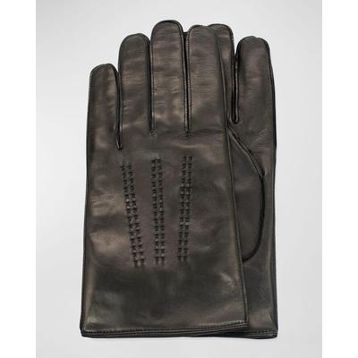 Napa Leather Double-Stitch Gloves