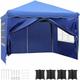Gazebo 3 x 3 m Tenda Pieghevole Impermeabile Stabile Resistente all'inverno Tenda da Giardino Tenda