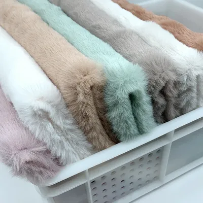 ZYFMPTEX Imitation Rabbit Fur Plush Fabric DIY Doll Display Background Fabric Pillow Sewing Plush Fabric 50x50cm 1pcs Fur