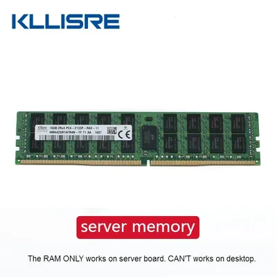 Kllisre DDR4 8GB 16GB 4GB 64GB server memory 2400 2133MHz ECC REG PC4-2133P 2400T ram