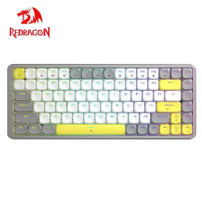 REDRAGON TL84-B RGB USB Mini Slim Ultra-Thin Wired Mechanical Gaming Keyboard Red Blue Switch 84