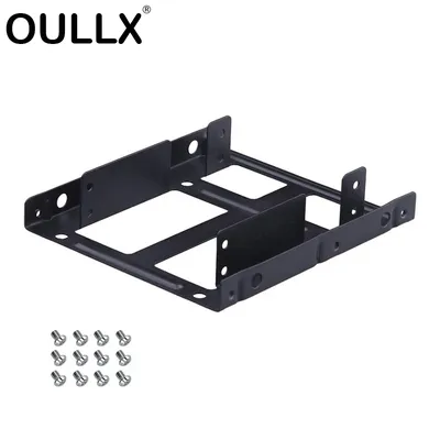 2.5 To 3.5 Inch Hard Disk Bracket Hard Drive Dual Desktop SSD Mounting Bracket Internal Adapter