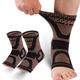 1-teilige Knöchelbandage, mit Kupfer angereicherte Kompressionsmanschette zur Knöchelunterstützung für Männer und Frauen, zur Linderung von Fußschmerzen, Plantarfasziitis, verstauchtem Knöchel,
