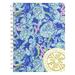Lilly Pulitzer Women s Blue .. Hardcover Mini Spiral Notebook .. 8.25 x 6.5 with .. 160 College Ruled Pages .. Turtle Villa