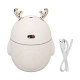 Mini Humidifier with Ambient Light 320ml Auto Off Cool Mist Super Quiet USB Aroma Diffuser for Office Home White YZRC