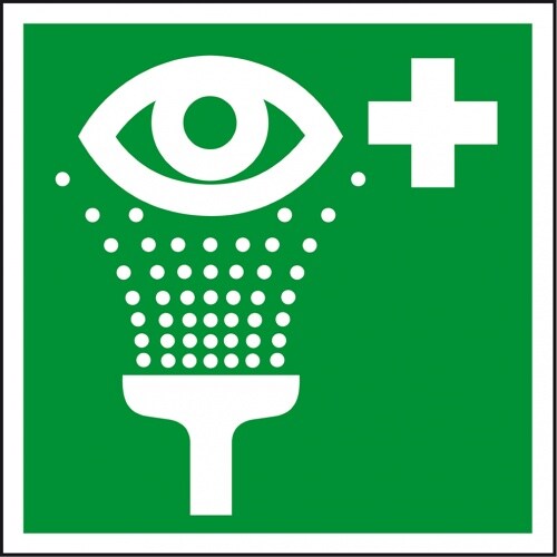 Dreifke® Rettungszeichen Augenspüleinrichtung, ASR/ISO, Kunststoff, 148x148mm Image